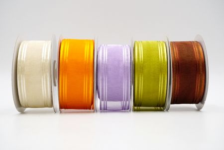 Sheer and Line Satin Design Ribbon